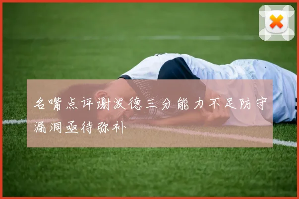 名嘴点评谢泼德三分能力不足防守漏洞亟待弥补